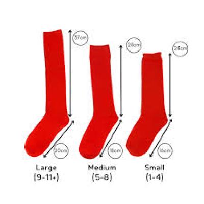 Red Plain Socks X-Small Alpi